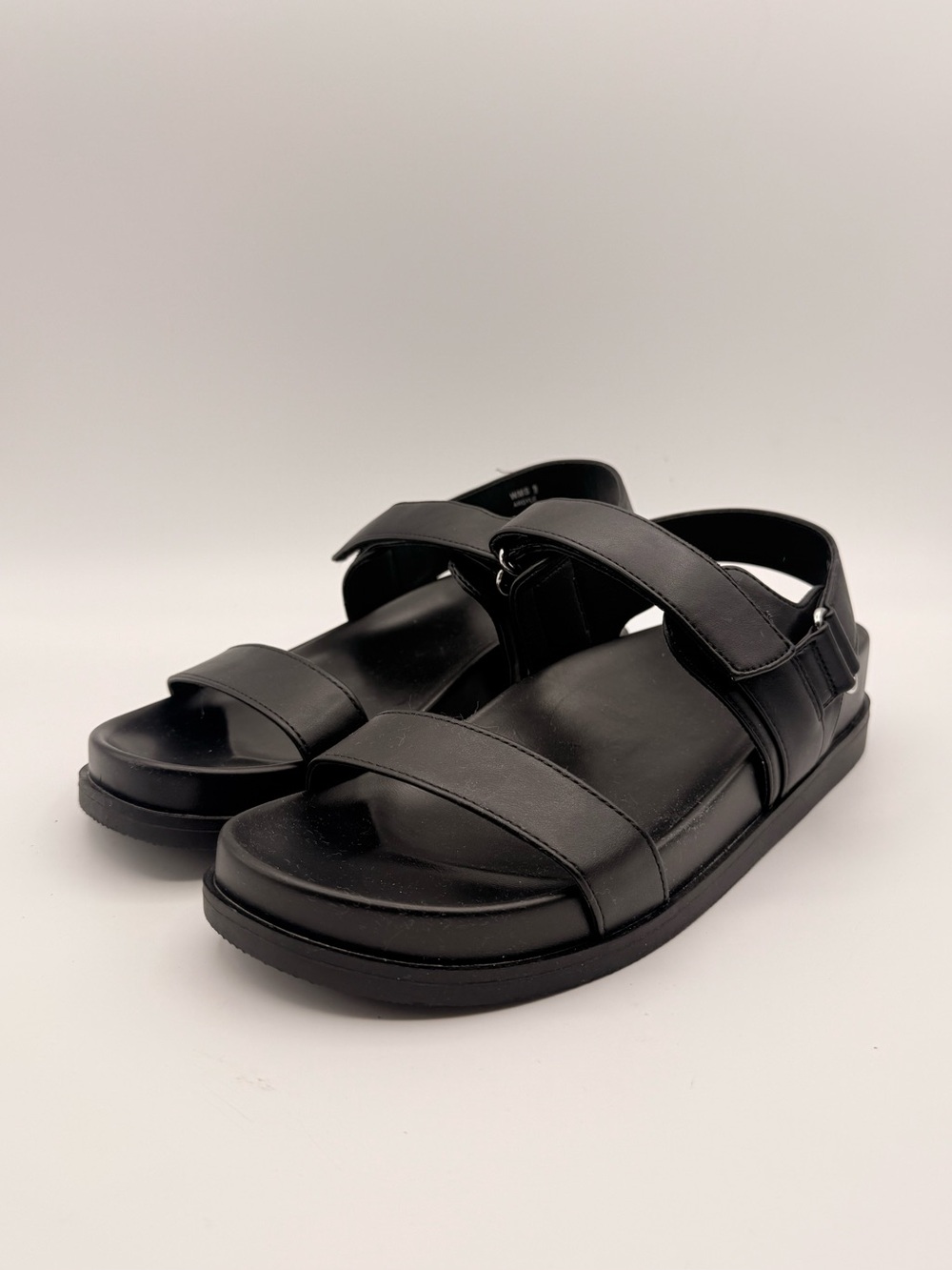 DV BY DOLCE VITA Argyle Black Platform Comfort Sandals Size 9